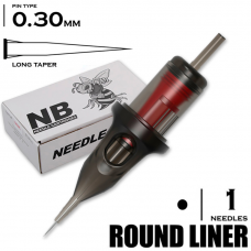 1 RLLT/0.30 - Round Liner Long Taper "BEE NEEDLE"