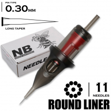 11 RLLT/0.30 - Round Liner Long Taper "BEE NEEDLE"