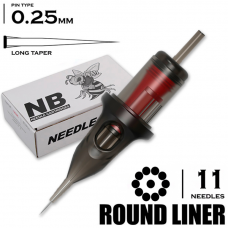 11 RLLT/0.25 - Round Liner Long Taper "BEE NEEDLE"