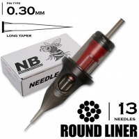13 RLLT/0.30 - Round Liner Long Taper "BEE NEEDLE"