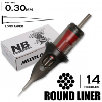 14 RLLT/0.30 - Round Liner Long Taper "BEE NEEDLE"