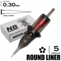 5 RLLT/0.30 - Round Liner Long Taper "BEE NEEDLE"