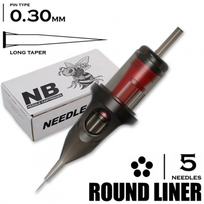 5 RLLT/0.30 - Round Liner Long Taper "BEE NEEDLE"