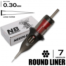 7 RLLT/0.30 - Round Liner Long Taper "BEE NEEDLE"