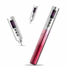 Беспроводная машинка для татуажа EZ LOLA AIR Wireless Battery Silver Power-Pink Gradient