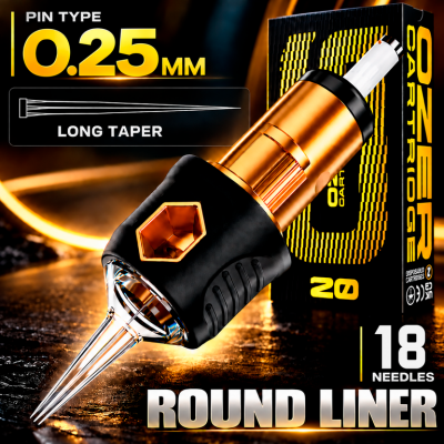 18 RLLT/0.25 - Round Liner Long Taper "OZER G"