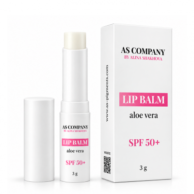 Защитный бальзам для губ и бровей стик LIP BALM AS Company в тубе, 3 гр