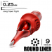 9 LLT-T / 0,25mm - Round Liner Long Taper Tight - CARTEL