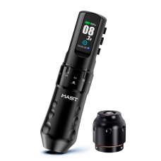 Беспроводная тату машинка MAST FLIP 4 Pro 2.5-4.5mm Strokes Black Беспроводная тату машинка MAST FLIP 4 Pro 2.5-4.5mm Strokes Black