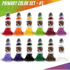 Color Primary Set #1 - "World Famous Ink" (США 12 шт по 1 OZ - 30 МЛ)