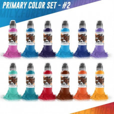 Color Primary Set #2 - "World Famous Ink" (США 12 шт по 1 OZ - 30 МЛ)
