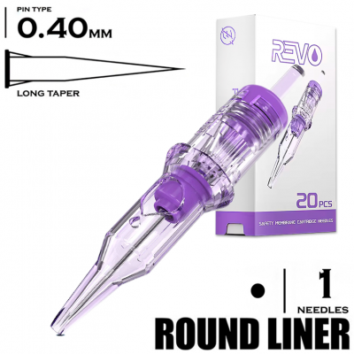 1 RLLT/0.40 - Round Liner Long Taper - INKin REVO PMU