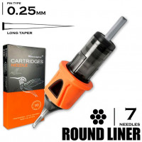 7 RLLT/0.25 Round Liner Long Taper - HUMMINGBIRD Premium Orange