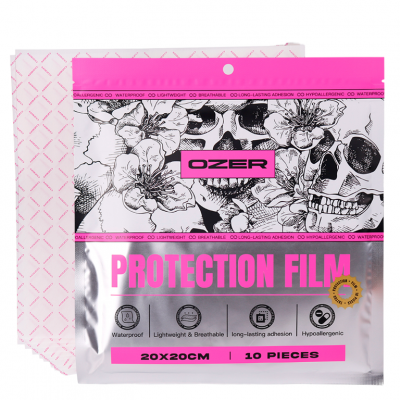 Заживляющая пленка для тату OZER Protection Film 0.01 Ultra-Thin (10 листов 20х20 см)