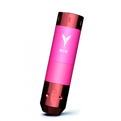 Беспроводная тату машинка WOS E70 Pro Adjustable Stroke 3.0-5.0mm Pink
