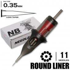 11 RLLT/0.35 - Round Liner Long Taper "BEE NEEDLE"