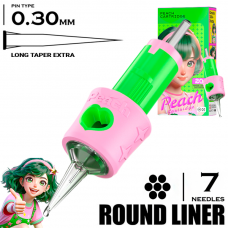 7 RLLT-X/0.30 - Round Liner Long Taper Extra - PEACH