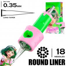 18 RLLT/0.35 - Round Liner Long Taper - PEACH