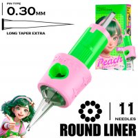 11 RLLT-X/0.30 - Round Liner Long Taper Extra - PEACH