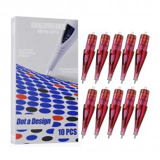 Картриджи для практики DragonHawk Ballpoint for Dotwork Drawing Red