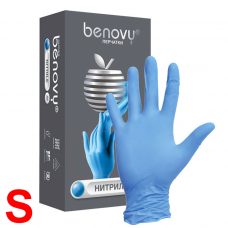 Нитриловые Перчатки "Benovy" (S) Blue