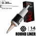 14 RLLT/0.30 - Round Liner Long Taper Extra - Mustang