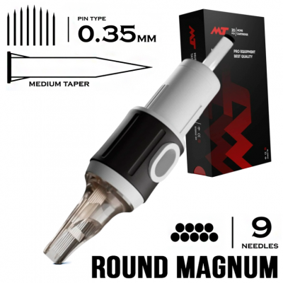 9 RMMT/0.35 - Round Magnum Medium Taper - Mustang