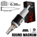 9 RMMT/0.35 - Round Magnum Medium Taper - Mustang