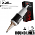 3 RLLT/0.25 - Round Liner Long Taper Extra - Mustang