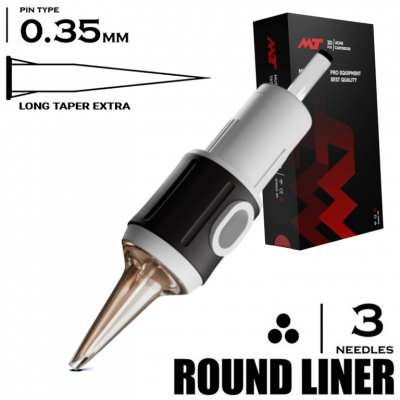 3 RLLT/0.35 - Round Liner Long Taper Extra - Mustang