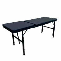 Кушетка усиленная с регулировкой высоты и угла наклона спинки Black Tattoo