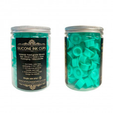 Силиконовые колпачки AVA Premium Silicone Ink Cup Turquoise (100 шт)