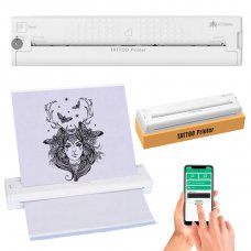 Термокопировальный беспроводной принтер ATS886 Wireless Tattoo Printer White