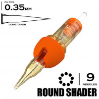 9 RSLT/0.35 - ROUND SHADER LONG TAPER "V-SELECT PLUS"