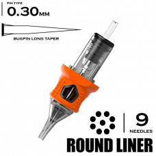 9 RLLT/0.30 ROUND LINER LONG TAPER - "INKIN EZ TATTOO"