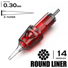 14 RL/0,30MM - ROUND LINER X-TAPER "CNC"