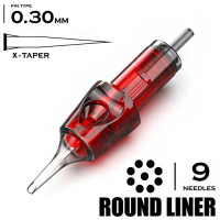 9 RL/0,30MM - ROUND LINER X-TAPER "CNC"