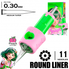 11 RLMT/0.30 - Round Liner Medium Taper - PEACH 11 RLMT/0.30 - Round Liner Medium Taper - PEACH