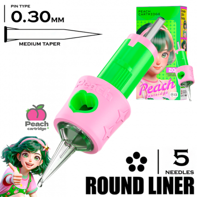 5 RLMT/0.30 - Round Liner Medium Taper - PEACH
