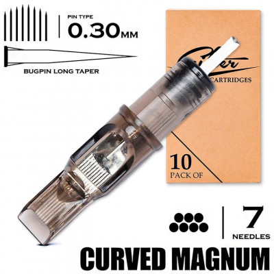 7 CMLT/0.30 - Curved Magnum Bugpin Long Taper "EZ FILTER"