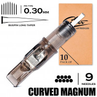 9 CMLT/0.30 - Curved Magnum Bugpin Long Taper "EZ FILTER"