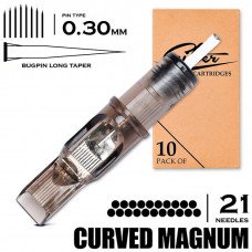 21 CMLT/0.30 - Curved Magnum Bugpin Long Taper "EZ FILTER"