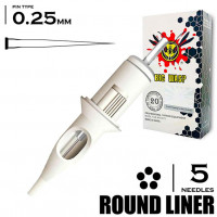 5RL/0,25 MM - ROUND LINER "BIG-WASP" (STANDARD WHITE) 5RL/0,25 MM - ROUND LINER "BIG-WASP" (STANDARD WHITE)