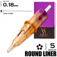 5 RLLT/0.18 - Round Liner Long Taper NaNo "V-Select PMU"