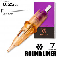 7 RLLT/0.25 - Round Liner Long Taper Micro "V-Select PMU"