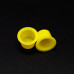 Колпачки под тату краску Premium ink cup 15-16мм Yellow (400 шт)