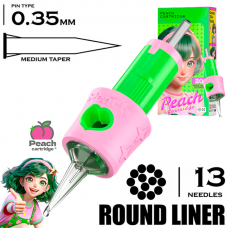 13 RLMT/0.35 - Round Liner Medium Taper - PEACH 13 RLMT/0.35 - Round Liner Medium Taper - PEACH