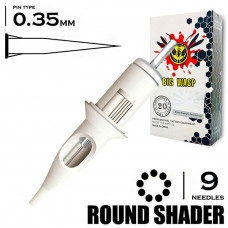 9RS/0,35 MM - ROUND SHADER "BIG-WASP" (STANDARD WHITE)
