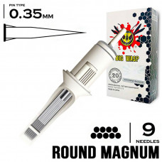 9RM/0,35 MM - ROUND MAGNUM "BIG-WASP" (STANDARD WHITE)