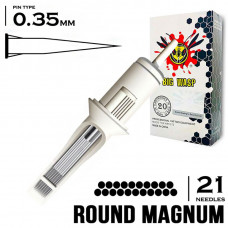 21RM/0,35 MM - ROUND MAGNUM "BIG-WASP" (STANDARD WHITE)